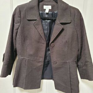 LOFT Black Jacket with tons of details! Size 4